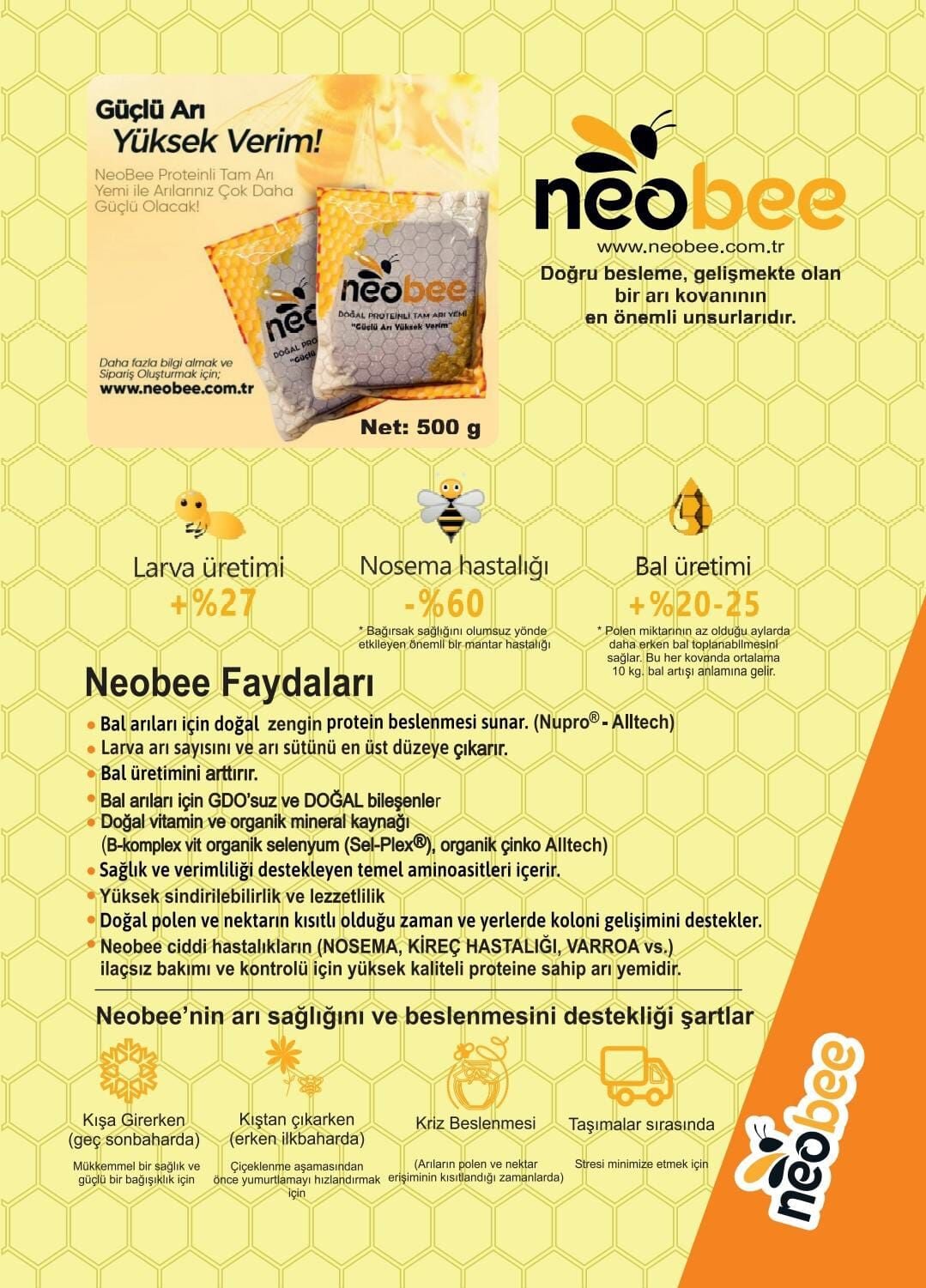Neobee Doğal Arı Yemi 10-KG